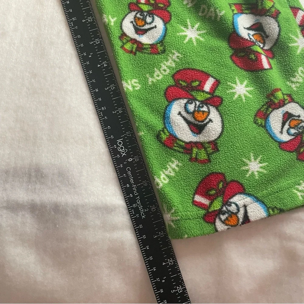 Mad Dog Concepts Boys size L 10/12 Fleece Pajama Lounge Pants Snowman Print